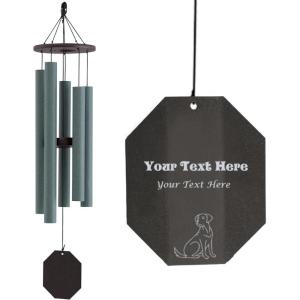 imageLambright Chimes Summer Songfest 52 Jade Green Personalized Wind Chimes for Outside Gifts for Women Unique Gifts for Loss of Loved One Memorial Sympathy Celebration  Amish Made in America38 Solar Singer