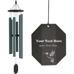 imageLambright Chimes Summer Songfest 52 Jade Green Personalized Wind Chimes for Outside Gifts for Women Unique Gifts for Loss of Loved One Memorial Sympathy Celebration  Amish Made in America48 Serenity Memorial