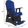 imageLuxCraft Adirondack Balcony Glider  2  Available in 20 Colors Blue on BlackBlue on Black