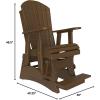 imageLuxCraft Adirondack Balcony Glider  2  Available in 20 Colors Blue on BlackChestnut Brown