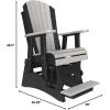 imageLuxCraft Adirondack Balcony Glider  2  Available in 20 Colors Blue on BlackDove Grey on Black