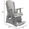 imageLuxCraft Adirondack Balcony Glider  2  Available in 20 Colors Blue on BlackDove Grey on Slate