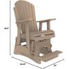 imageLuxCraft Adirondack Balcony Glider  2  Available in 20 Colors Blue on BlackWeatherwood