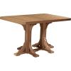 imageLuxCraft Poly 4 x 6 Rectangular Dining Table 3625 Height Outdoor Patio Table Made with Recycled Plastics Made in USA WeatherwoodAntique Mahogany