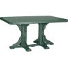 imageLuxCraft Poly 4 x 6 Rectangular Dining Table 3625 Height Outdoor Patio Table Made with Recycled Plastics Made in USA WeatherwoodGreen
