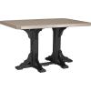 imageLuxCraft Poly 4 x 6 Rectangular Dining Table 3625 Height Outdoor Patio Table Made with Recycled Plastics Made in USA WeatherwoodWeatherwood  Black