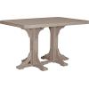 imageLuxCraft Poly 4 x 6 Rectangular Dining Table 3625 Height Outdoor Patio Table Made with Recycled Plastics Made in USA WeatherwoodWeatherwood