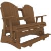 imageLuxCraft Adirondack Balcony Glider  5 with Drop Down Console Cedar on BlackAntique Mahogano