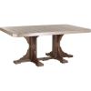 imageLuxCraft Poly 4 x 6 Rectangular Dining Table 3625 Height Outdoor Patio Table Made with Recycled Plastics Made in USA WeatherwoodWeatherwood  Chestnut Brown