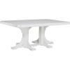 imageLuxCraft Poly 4 x 6 Rectangular Dining Table 3625 Height Outdoor Patio Table Made with Recycled Plastics Made in USA WeatherwoodWhite