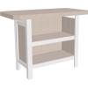 imageLuxCraft Poly Outdoor Serving Bar Table Made with Recycled Plastics  Made in USA Chestnut BrownBirch  White