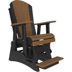 imageLuxCraft Adirondack Balcony Glider  2  Available in 20 Colors Blue on BlackAntique Mahogany on Black  Premium