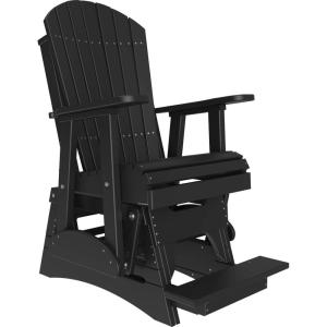 imageLuxCraft Adirondack Balcony Glider  2  Available in 20 Colors Blue on BlackBlack