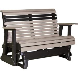 imageLuxCraft Plain Glider  4 CherrywoodBlackWeatherwood on Black