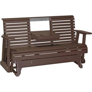 imageLuxCraft Plain Glider  5  Available in 14 Colors Premium  Birch on WhiteChestnut Brown