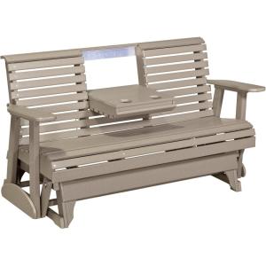 imageLuxCraft Plain Glider  5  Available in 14 Colors Premium  Birch on WhiteWeatherwood