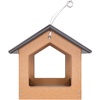 image:imageDutchCrafters Amish USA Made Recycled Plastic Large Hanging Modern Fly Through Covered Roof Open Platform Tray Bird Feeder for Outdoors Garden Yard Black amp RedBlack  Bright Cedar