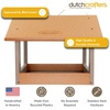 image:imageDutchCrafters Amish USA Made Recycled Plastic Large Hanging Modern Fly Through Covered Roof Open Platform Tray Bird Feeder for Outdoors Garden Yard Black amp RedCedar  Weatherwood