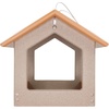image:imageDutchCrafters Amish USA Made Recycled Plastic Large Hanging Modern Fly Through Covered Roof Open Platform Tray Bird Feeder for Outdoors Garden Yard Black amp RedCedar  Weatherwood