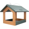 image:imageDutchCrafters Amish USA Made Recycled Plastic Large Hanging Modern Fly Through Covered Roof Open Platform Tray Bird Feeder for Outdoors Garden Yard Black amp RedTurf Green  Bright Cedar