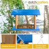 image:imageDutchCrafters Hanging Bluebird Feeder for Mealworms with 1 12 Entrance Hole Outdoor Live or Dried Mealworm Feeder for Bluebirds  Amish USA Made BlueBlue  Cedar