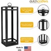image:imageDutchCrafters Outdoor Lantern  Weather Resistant High Density Polyethylene Patio Lantern Decorative Garden amp Porch Dcor Black 11 L x 11 W x 30 HBlack