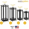 image:imageDutchCrafters Outdoor Lantern  Weather Resistant High Density Polyethylene Patio Lantern Decorative Garden amp Porch Dcor Black 11 L x 11 W x 30 HBlack