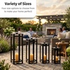 image:imageDutchCrafters Outdoor Lantern  Weather Resistant High Density Polyethylene Patio Lantern Decorative Garden amp Porch Dcor Black 11 L x 11 W x 30 HBlack