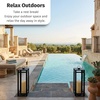 image:imageDutchCrafters Outdoor Lantern  Weather Resistant High Density Polyethylene Patio Lantern Decorative Garden amp Porch Dcor Black 11 L x 11 W x 30 HBlack