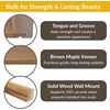image:imageDutchCrafters Wall Mounted Floating Shelf  Amish Made Modern Brown Maple Wood Display Shelf for Plants Books Pictures Home Decor for Bedroom Bathroom Living Room Kitchen Almond 24Almond