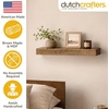 image:imageDutchCrafters Wall Mounted Floating Shelf  Amish Made Modern Brown Maple Wood Display Shelf for Plants Books Pictures Home Decor for Bedroom Bathroom Living Room Kitchen Almond 24Almond