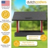 image:imagePoly Hanging Hopper Bird Feeder Large Bird Feeder for Outside Outdoors  Amish American Made Hanging Black amp RedBlack  Red