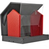 image:imagePoly Hanging Hopper Bird Feeder Large Bird Feeder for Outside Outdoors  Amish American Made Hanging Black amp RedBlack  Red