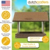 image:imagePoly Hanging Hopper Bird Feeder Large Bird Feeder for Outside Outdoors  Amish American Made Hanging Black amp RedTudor Brown  Weatherwood