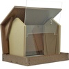 image:imagePoly Hanging Hopper Bird Feeder Large Bird Feeder for Outside Outdoors  Amish American Made Hanging Black amp RedTudor Brown  Weatherwood
