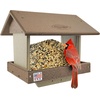 image:imagePoly Hanging Hopper Bird Feeder Large Bird Feeder for Outside Outdoors  Amish American Made Hanging Black amp RedTudor Brown  Weatherwood