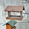 image:imagePoly Hanging Hopper Bird Feeder Large Bird Feeder for Outside Outdoors  Amish American Made Hanging Black amp RedTudor Brown  Weatherwood