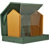 image:imagePoly Hanging Hopper Bird Feeder Large Bird Feeder for Outside Outdoors  Amish American Made Hanging Black amp RedTurf Green  Cedar