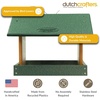 image:imagePoly Hanging Hopper Bird Feeder Large Bird Feeder for Outside Outdoors  Amish American Made Hanging Black amp RedTurf Green  Cedar