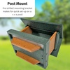 image:imagePoly Hanging Hopper Bird Feeder Large Bird Feeder for Outside Outdoors  Amish American Made Hanging Black amp RedTurf Green  Cedar
