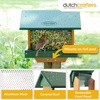 image:imagePoly Hanging Hopper Bird Feeder Large Bird Feeder for Outside Outdoors  Amish American Made Hanging Black amp RedTurf Green  Cedar