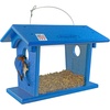 image:imageDutchCrafters Hanging Bluebird Feeder for Mealworms with 1 12 Entrance Hole Outdoor Live or Dried Mealworm Feeder for Bluebirds  Amish USA Made BlueBlue