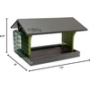 image:imageClassic Single Suet Poly Bird Feeder Gray amp Lime Mount Style  Post MountGray  Lime