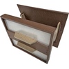 image:imageDutchCrafters Amish USA Made Poly Extra Large Fly Through Bird Feeder Post Mount for 4 x 4 Covered Bird Feeder Open Platform Seed Tray for Outdoor Outside Garden Yard Black amp CedarTudor Brown  Weatherwood
