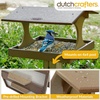 image:imageDutchCrafters Amish USA Made Poly Extra Large Fly Through Bird Feeder Post Mount for 4 x 4 Covered Bird Feeder Open Platform Seed Tray for Outdoor Outside Garden Yard Black amp CedarTudor Brown  Weatherwood