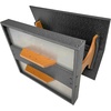 image:imageDutchCrafters Amish USA Made Poly Extra Large Fly Through Bird Feeder Post Mount for 4 x 4 Covered Bird Feeder Open Platform Seed Tray for Outdoor Outside Garden Yard Black amp CedarBlack  Cedar