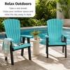 image:imageDutchCrafters Comfy Chair  Amish Made HDPE Outdoor Patio Lounge Chair Weather Resistant Porch Seating Furniture Outdoor Chair for Patio Deck Garden amp Backyard Weatherwood amp Tudor BrownWeatherwood  Black