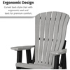 image:imageDutchCrafters Comfy Chair  Amish Made HDPE Outdoor Patio Lounge Chair Weather Resistant Porch Seating Furniture Outdoor Chair for Patio Deck Garden amp Backyard Weatherwood amp Tudor BrownWeatherwood  Black