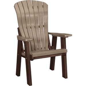 image:imageDutchCrafters Comfy Chair  Amish Made HDPE Outdoor Patio Lounge Chair Weather Resistant Porch Seating Furniture Outdoor Chair for Patio Deck Garden amp Backyard Weatherwood amp Tudor BrownWeatherwood  Tudor Brown