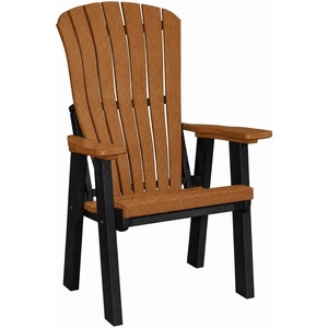 image:imageDutchCrafters Comfy Chair  Amish Made HDPE Outdoor Patio Lounge Chair Weather Resistant Porch Seating Furniture Outdoor Chair for Patio Deck Garden amp Backyard Weatherwood amp Tudor BrownCedar  Black